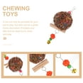 thumbnail image 2 of Miangastore Parrot Chewing Toy Parrot Bite Toy Rattan Ball Indoor Fun 1Pack, 2 of 9
