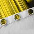thumbnail image 4 of Manfei 3D Neon Stripes Kitchen Curtains, Vertical Lines Black Out Curtains Pack of 2 (42x63 Each), Yellow Black, 4 of 6