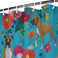 thumbnail image 3 of Dogs with Pioneer Flower Shower Curtain 72"x72" ,Bathroom Decorative Shower Curtains Set with 12 Hooks,Modern Waterproof Washable Shower Curtain, 3 of 6