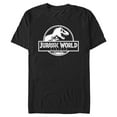 thumbnail image 2 of Men's Jurassic World: Rebirth Black and White Movie Logo  Graphic T-Shirt, 2 of 6