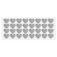 thumbnail image 7 of 32pcs Heart Shape Peel and Stick Wall Decals Sticker Perfect Decoration Living Room 2.76 Inch by 2.36 Inch Silver Tone, 7 of 7