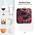 thumbnail image 4 of KLL Drink Coasters Set Square of 4,PU Leather Absorbent Coasters Set Decorative Coffee Cup Coasters Housewarming Gift for Home Decor-Romantic Heart Guitar, 4 of 5