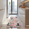 thumbnail image 4 of Husky Dog Flower Floral Kitchen Rug Mat,Kitchen Runner Rugs Non Skid Washable,Decorative Kitchen Floor Mats for Kitchen,Sink,Laundry,17"x47.2", 4 of 7