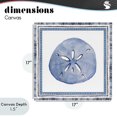 thumbnail image 4 of Stupell Industries Coastal Blue Bordered Sand Dollar Canvas Art, 17 x 17, by Lanie Loreth, 4 of 8
