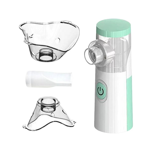 Inhalador de portátil, nebulizadores de malla, compacto, silencioso, Mini, portátil, Personal para verde Macarena Inhalador de vapor de mano