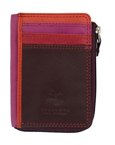 Visconti RB110 Women Girl Leather Slim ID Credit Card Holder Wallet Purse Travel 