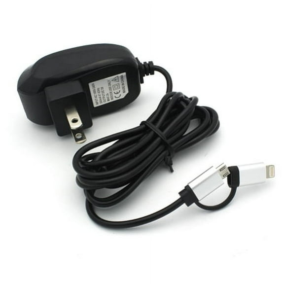 Compatible With Coolpad Legacy - 2-Amp Home Wall Rapid AC Charger Power Adapter 6ft Cable 2-in-1 Connectors G1D