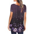 thumbnail image 4 of Generic Chemises à Manches Courtes pour Femmes, Tunique d'Été Décontractée Chic, Mode Automne 2024, Mignonnes Blouses pour Leggings, 4 of 6