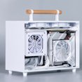 thumbnail image 4 of Mini PC Gaming Case, Support SFX SFX L Power Supply 110-240V ITX PC Case  For Amusement, 4 of 8
