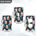 thumbnail image 7 of Yayeee Blank Wall Plate Cover 1-Gang 4.5"x2.7" Home Unused Decorative Outlet, Blue Cubes, 7 of 7