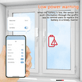 thumbnail image 2 of Zigbee Door Sensor Window Sensor Tuya Door Opener Detector Wireless Smart Door Sensor Alarm for Home Security&Automation,1 x Smart Door Sensor,White, 2 of 10
