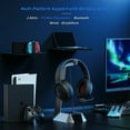 thumbnail image 4 of BINNUNE 2.4G/Bluetooth Wireless Gaming Headset with Microphone for PS4 PS5, PC USB Gamer Headphones with Mic for Laptop Tablet Computer, 4 of 7