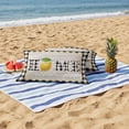 thumbnail image 4 of Summer Lemons HOME Outdoor Pillow Covers Pack of 2 Black White Buffalo Plaid Woog Grain Waterproof Throw Pillow Covers Decorative Cushion Cases for Patio Garden Tent Balcony Couch 20x12 inch, 4 of 9
