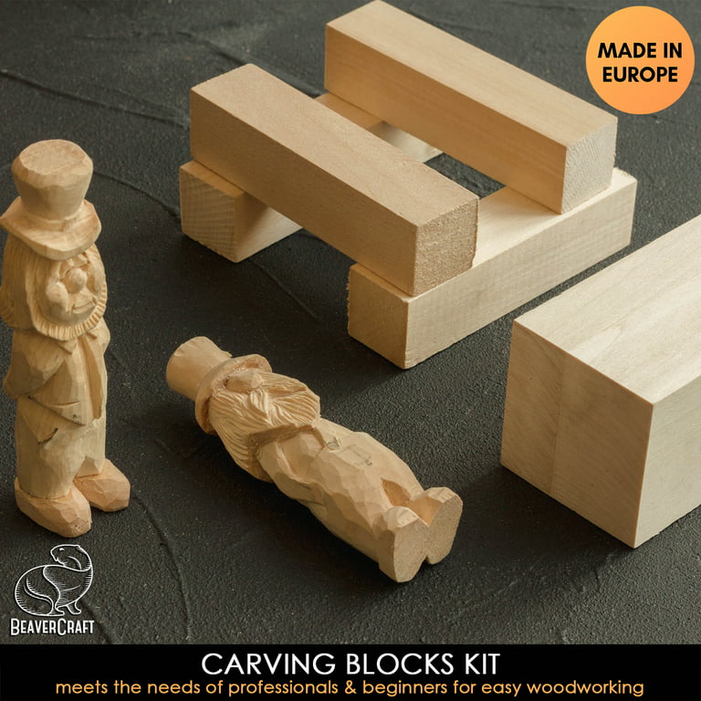 BeaverCraft Wood Carving Kit Comfort Bird DIY Kits for Adults Hobbies  Whittling Knife Kit for Beginners & Kids Adult Craft Kits Wood Carving  Knife Set
