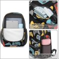 thumbnail image 4 of Game Controller Black Pattern 17" School Backpacks for Teens,Waterproof Oxford Fabric,S-Shape Padded Straps for School,Travel,Hiking,Camping, 4 of 6