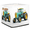Multicolor 3, variant on CURLYOOT Excavator Cube Storage Bin, 13 x 13 x 13 Storage Cube Bins for Organizing, Construction Tractor Fabric Foldable Baskets with Handles for Closet, Shelves, Clothes