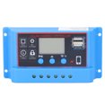 thumbnail image 1 of Controlador de carga de panel solar con pantalla LCD, regulador de carga fotovoltaica PWM de 12 V, 24 V y 30 A., 1 of 14