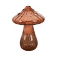 thumbnail image 2 of Dujiujun Flower Vase Adorable Mushroom Shape Transparent Glass Planter Unique Plant Propagation Station for Home Decoration, 2 of 8