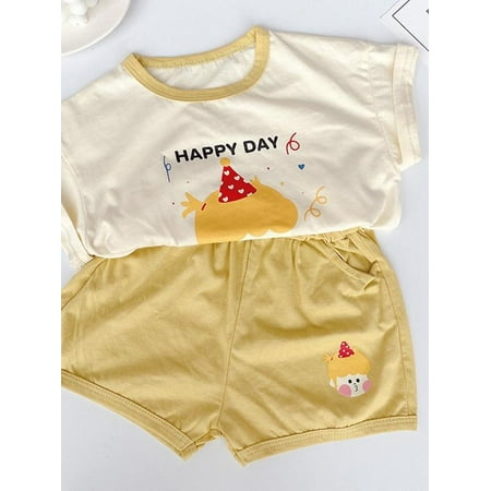 

Topumt Toddler Boy Clothes Sets T-Shirt&Shorts Kids Summer Outfits Shirt Short Sets