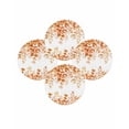 thumbnail image 7 of 15 Inch Round Placemats Set of 4, Orange Eucalyptus Leaves Non Slip Heat Insulation PP Table Mats, Spring Summer Botanical Washable Place Mats for Kitchen Dining Party Table Decor, 7 of 7