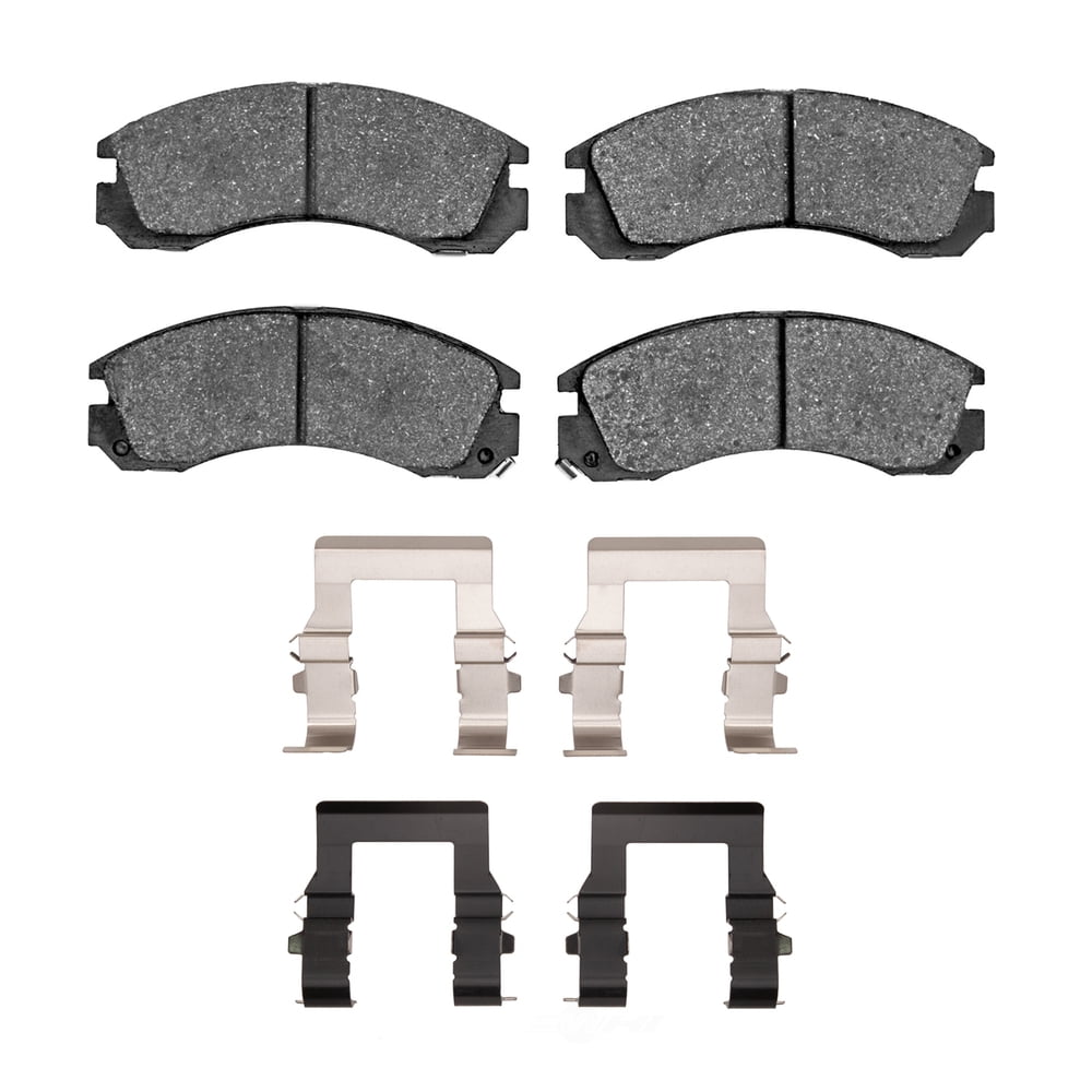 Dynamic Friction Company 1551-0530-01 DFC 5000 Advanced Brake Pads - Ceramic and Hardware Kit - OE