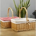 thumbnail image 4 of ifundom 1Pc Lightweight Willow Basket with Handle for Home Fruit Storage and Picnic Use, 4 of 8