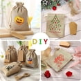 thumbnail image 4 of 50Pcs Bolsas de Regalo de Arpillera - Bolsas de Arpillera con Cordón, Bolsa de Arpillera para Joyería, Recuerdos, Cumpleaños, Fiestas, Bolsa de Tela para Dulces, 4 of 4