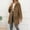 Khaki, variant on Ladies Lamb Wool Mid Length Cardigan Hooded Trench Coat European And Casual Coat Womens Jacket Womens Cardigan Jacket Jackets Or Women Sides Jacket Oversized Jacket Hiking Jacket Women plus Size Long