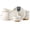 Light Beige, variant on AmorArc Ceramic Dinnerware Sets for 8, 24 Pieces Handpainted Plates and Bowls Set with Rustic Terracotta Underside, Scratch Resistant Stoneware Dishes Set, Dishwasher & Microwave Safe,Light Beige