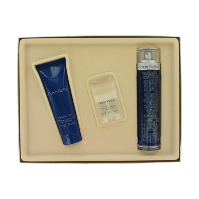 Set de 3 piezas de perfume Ocean Pacific para hombre, 75 ml