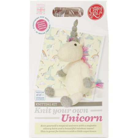 The Crafty Kit Co. Knitting Kit-Unicorn