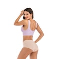 thumbnail image 4 of Deep V Bra Sports Bra with Detachable Sponge Padded Front Side Buckle Lace Bra for Workout Yoga Exercise, 4 of 9