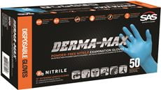 Powder Exam Grade Disposable Nitrile 8 Mil Gloves, Medium, 50 Gloves 1/EA