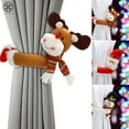 thumbnail image 5 of Luxtrada 2/1 Pack Christmas Curtain Buckle Tieback Doll Curtain Hook for Window Living Room Decorations Santa Snowman About 20 Inch in Length, 5 of 9