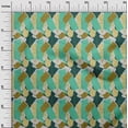 thumbnail image 2 of oneOone Polyester Lycra Sea Green Fabric Triangle & Brush Stroke Abstract Craft Projects Decor Fabric Printed By The Yard 56 Inch Wide, 2 of 4