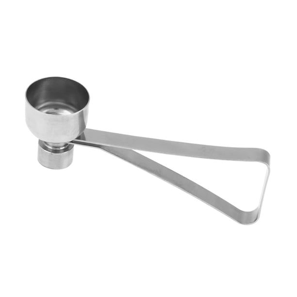 Abridor De Cáscaras De Huevo De Acero Inoxidable, Cortador Para Huevos Cocidos Con Asas Antideslizantes, Diseño Ergonómico, Apto Para Lavavajillas, Funciona Con Huevos De Pato Y