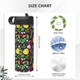 thumbnail image 4 of Balery Herbs And Spices Pattern Water Bottle,18oz Sports Insulated Kettle for Cycling Gym Basketball Outdoor, Suitable as a Present, 4 of 8