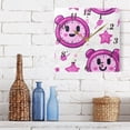 thumbnail image 6 of Cute Alarm Clock Pattern Wall Clock Square Clock Decoration Creative Clock Dual Use Black Pointer 7.78in, 6 of 10