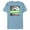 Ocean Blue, variant on Disney and Pixar’s Monsters, Inc. Mike Wazowski Famous - Short Sleeve Blended T-Shirt for Adults - Customized-Yellow