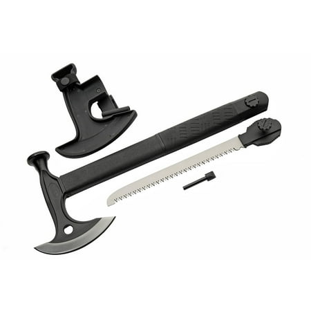 Rite Edge 17.5-Inch Hiker s Hatchet – Multi-Tool Axe with Hidden Saw Fire Starter Hammer and Nylon Fiber Handle – Includes ABS Sheath for Camping and Survival