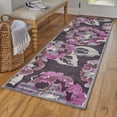thumbnail image 3 of Feizy Saphir Rubus Modern Floral & Botanical, Taupe/Purple/Ivory, 2'6" x 8' Runner Sheen Cottage Abstract Design Carpet for Living Dining Bed Room, 3 of 5