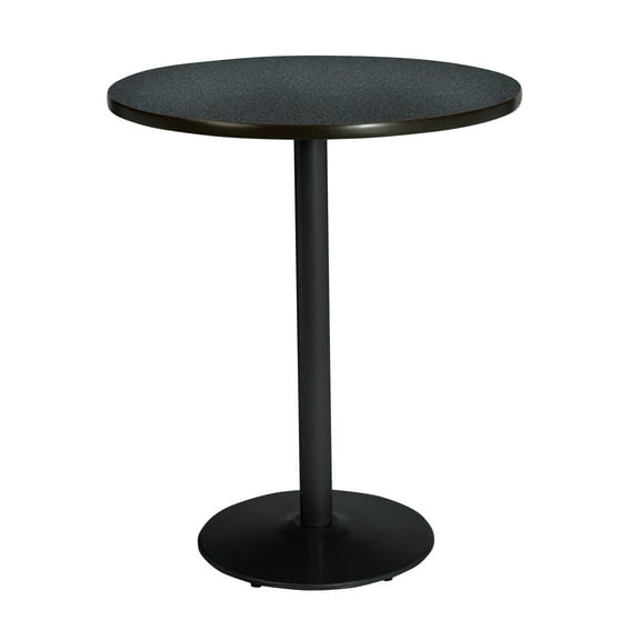 KFI Studios Mode 2.5' Round Bistro Table, Graphite Nebula, Black Base