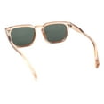thumbnail image 4 of Mens Retro Vintage Rectangle Keyhole Bridge Plastic Fashion Sunglasses Peach - Green, 4 of 4