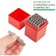 thumbnail image 4 of Juego de 36 sellos metálicos de 3 mm con letras y números (A-Z y 0-9). Incluye herramienta de troquelado para letras minúsculas., 4 of 8
