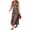 Leopard, variant on Women's Plus Size Leopard Print Sleeveless Maxi Dress with Stretch and Flowing Skirt 95% Polyester 5% Spandex
