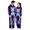 Z80-Purple, variant on skeleton costume unisex – Men's Purple Skeleton Printed Jumpsuit, Zip Front One-Piece Breathable Air-Layer Polyester, Si