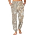 thumbnail image 2 of GrmtClth Drawstring Waist Wrinkle Resistant Realtree Branch Jogger Loungewear Pants for Men Soft Oversized Breathable Night Pants Khaki L, 2 of 6