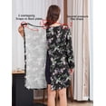 thumbnail image 5 of Pinspark Hospital Nightgowns Women Open Back Nightdress Bedridden Elderly Women' Pajama Dress Long Sleeve Post Surgery Gowns, 5 of 6