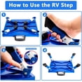thumbnail image 2 of GarfatolRv Blue, Aluminum RV Steps, Anti-Slip Surface Adjustable Height, 2 of 5