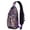Paisley Design, variant on Starry Night Galaxy Sling Backpack, Space Astronaut Rocket Crossbody Bag, Nebula Moon Star Travel Daypack